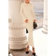 thumbnail image 2 of Vestido PRETTYGARDEN Otoño 2025 Manga Campana Beige M, 2 of 7