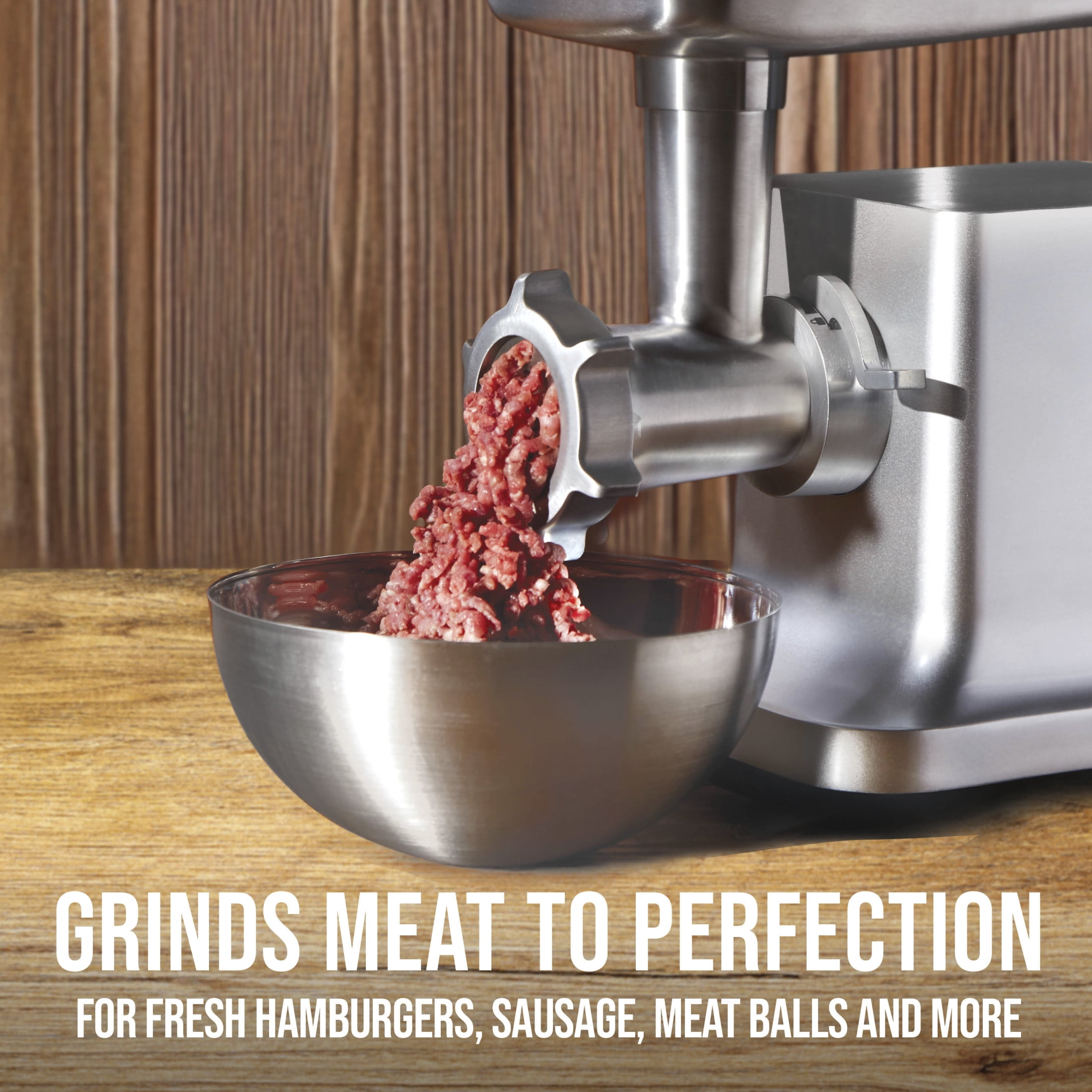 Mossy Oak #12 Electric Meat Grinder & Sausage Stuffer with 2 Stainless Steel Grinding Plates, 700 Watts