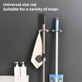 thumbnail image 5 of Mop Broom Holder No Drill,Mop Broom Organizer Wall Mounted Heavy Duty with Hooks Hanger,Mop Broom Holder Wall Mount Self Adhesive for Bathroom,Kitchen,Office,Mop and Broom Holders Wall Mounte, 5 of 6