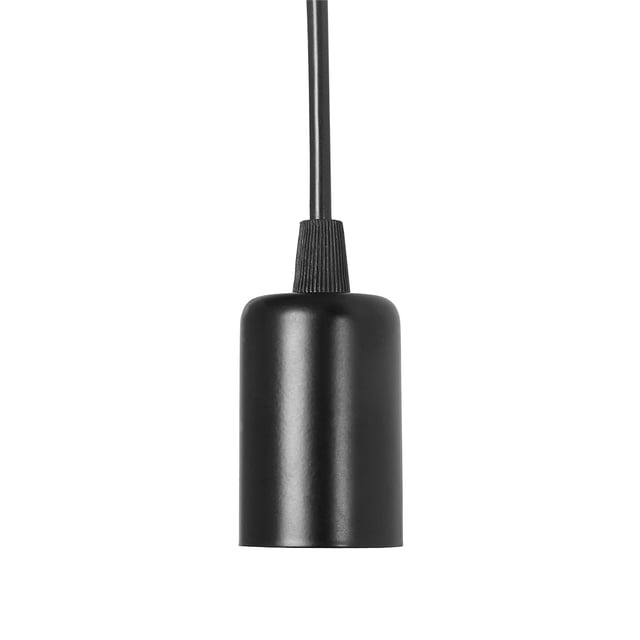 Soporte de luz de techo colgante ANGGREK estilo vintage industrial 6 cabezales negro