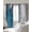 Navy White Silver, variant on Blue Black Grey Blackout Curtains for Bedroom/Living Room, Thermal Insulated Kitchen Curtains, Modern Oil Painting Vintage Abstract Grommet Darkening Window Treatment Drapes 52"x84"x2