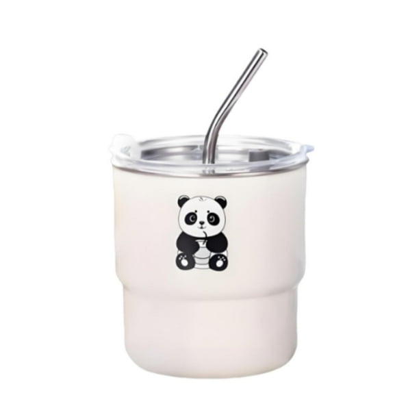 Vaso de acero inoxidable de 450 ml para mantener bebidas frías y calientes, moderno y ligero. Beige