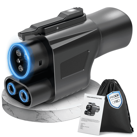 Angooni 2026 NACS to CCS1 Adapter, 500A/1000V 250KW Tesla  Adapter, Compatible with Tesla V3/V4 DC Station, Fit for Ford, Rivian, GM, Volvo