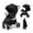 Black, variant on Kinderkraft GRANDE PLUS Baby Stroller, Lie-Flat Recline, One-Hand Fold, Reversible Seat, Full-Size Convertible Stroller, Newborn to 48 lbs