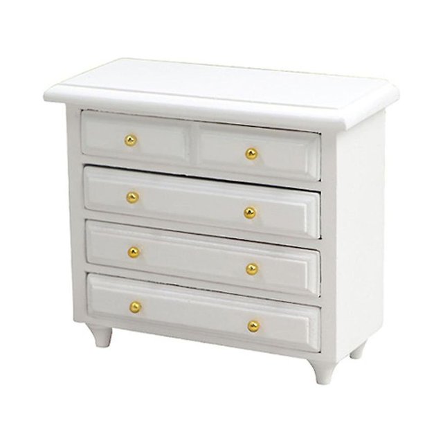 Cajón modelo de cofre en miniatura para niños, muebles de casa de muñecas, accesorios de dormitorio, 1/12