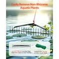 thumbnail image 2 of VEVOR 32x6.3 in Pond Aquatic Weed Rake Double-Sided Lake Weed Removal Rake 30ft Rope, 2 of 9
