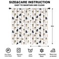 thumbnail image 2 of Pug and Dog Paw Print White Pattern Insulated Teens Curtains Set Of 2, Bedroom Essentials, Toddler Room Decor 42x84in(106x213cm), 2 of 5