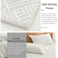 thumbnail image 6 of Davulos 7 Pieces Bed in a Bag Queen Boho White Bedding Comforter Sets All Seasons, Geometric Tufted Bed Set with Comforter, Sheets, Pillowcases & Sham, 6 of 9