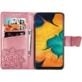 thumbnail image 2 of Compatible with Samsung Galaxy A20 Wallet Case for Women, Leather Flip Folio with Kickstand Magnetic and Card Holder Protective Case for Samsung Galaxy A20 / A30 Butterfly Pink SD, 2 of 14