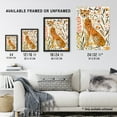 thumbnail image 3 of Artery8 Happy Cheetah with Wildflowers Watercolour Living Room Art Print Framed Poster Wall Decor 12x16 inch, 3 of 3