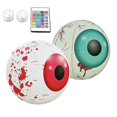 thumbnail image 2 of 2025 Halloween Inflatable Eyeball, Rechargeable Eyeball Balloons With Remote Controlled LED Lighted Decorations, Perfect Outdoor Halloween Decor For Y, 2 of 5