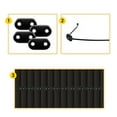 thumbnail image 5 of Privacy Screens Fasteners Fixation Mounting Clips with Cable Ties for Outdoor Garden Fences Balcony Railings, 5 of 7