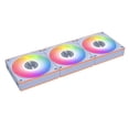 thumbnail image 2 of Fan Lian Li UNI CL120 ARGB 120 mm PWM, paquete triple, blanco, 2 of 8