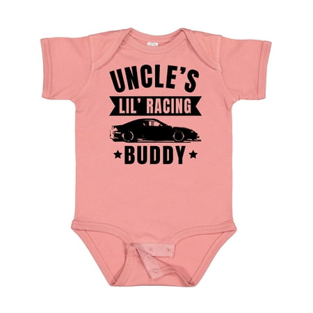 

Inktastic Uncles Lil Racing Buddy Gift Baby Boy or Baby Girl Bodysuit