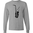 thumbnail image 3 of Inktastic Saxophone Musician Band Idea Long Sleeve T-Shirt, 3 of 5
