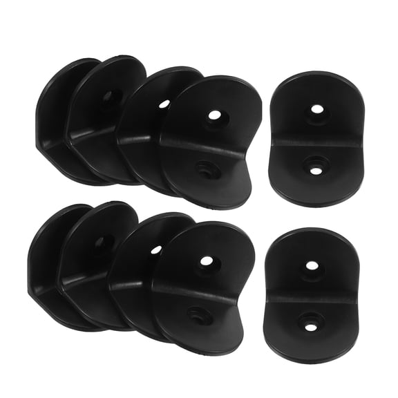 LITINKIMI Small Angle Bracket Black 10Pcs 2.05x1.97x1.97in