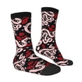thumbnail image 4 of Yiaed Snake And Rose Print Great elasticity Crew Socks Sports socks for Men and Women, 4 of 5