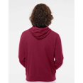 thumbnail image 3 of Independent Trading Co. Unisex Lightweight Hooded Sweatshirt Size M Color Reds, 3 of 5