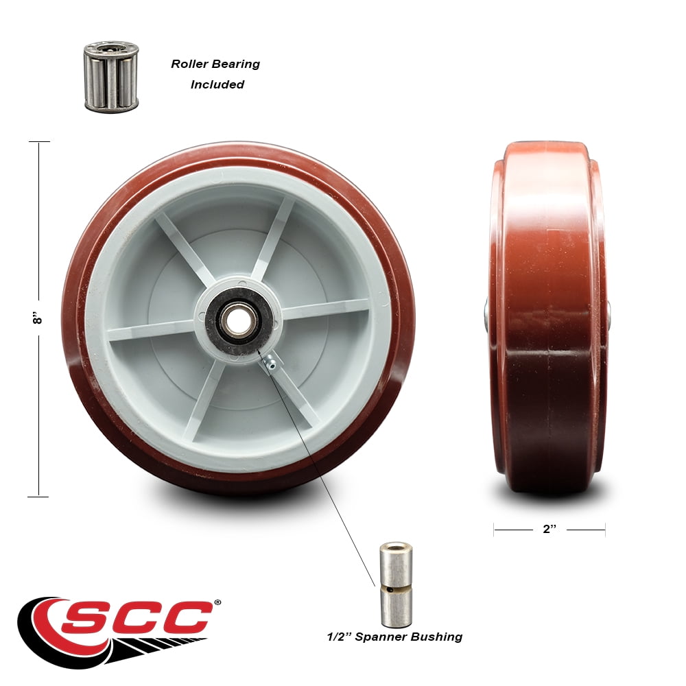 Lavex 257UB1660 U-Boat Utility Cart Wheel Replacement - Service Caster Brand