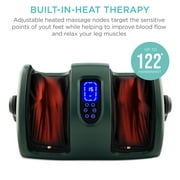 Best Choice Products Foot Massager Machine, Therapeutic Reflexology Massager w/ High-Intensity Rollers - Dark Green
