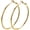 Gold-Rounded-1.8", variant on Gold/silver/rose gold earrings, 18K gold-plated round earrings, large hoop earrings, women's style