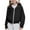 Black, variant on FAIWAD Girls Zip Up Hoodies Long Sleeve Cropped Sweatshirts with Thumb Holes Kids Casual Athletic Clothes 4-12 Years