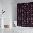 thumbnail image 2 of Dark Purple Sun Moon Star Pattern Shower Curtain 72"x84" ,Bathroom Decorative Shower Curtains Set with 12 Hooks,Modern Waterproof Washable Shower Curtain, 2 of 6