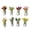 Large, variant on 8Pcs Glow-in-the-Dark Artificial Flower Glass Bottle Fridge Magnets, 3D Vase Fun Refrigerator Decor Accessories