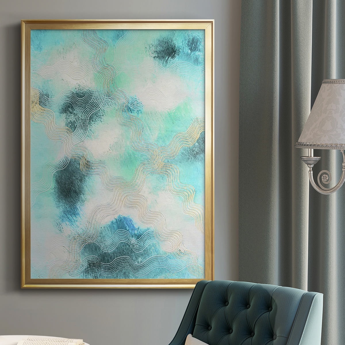 Blue Shift I Premium Framed Print, in Gold, Black, or Silver - Ready to Hang