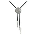 thumbnail image 2 of Bystar Vintage Style Cowboy Bolo Tie Necktie Necklace Flower Necklaces for Men, 2 of 5