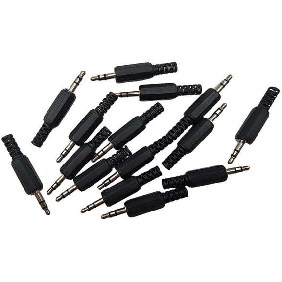 Lot of 15 Workman P35S 3.5mm Stereo Audio Phono Plug Connectors w/Strain Relief