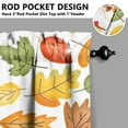 thumbnail image 5 of Harvest Season Pumpkin Kitchen Curtains 3-Piece Set - Thanksgiving Fall Leaves Rustic Autumn Aesthetic Farmhouse, 5 of 6