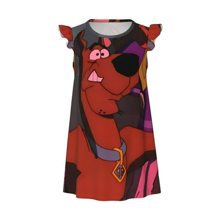 Sigee Scooby-Doo An for Girls Sleepwear Night Sleep Dress Pajamas Kids Nightgown Small