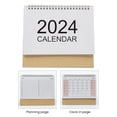 thumbnail image 6 of Washranp 2024 Desk Calendar,Mini Desk Tent Calendar Planner Standing Flips Calendar Stand, 6 of 6