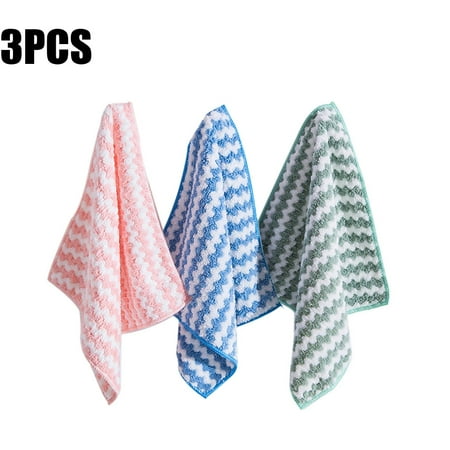 

Microfiber Kitchen Dish Cloth Super Absorbent Cleaning Cloth Non-stick Oil Cleaning Home Cleaning Towels Kitchen Utensils 3PCS