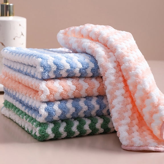 5 Pack Microfiber Cleaning Cloth, Larger Kitchen Towels, Dish Rags for Dish Drying Washing, Absorbent Streak Free Lint Free Rags for Cleaning