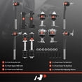 thumbnail image 2 of A-Premium 12Pcs Front Suspension Kit Inner Outer Tie Rod End & Adjusting Sleeve Sway Bar Link Ball Joint Compatible with Chevrolet Impala Caprice Cadillac Fleetwood Buick Electra Oldsmobile Pontiac, 2 of 9
