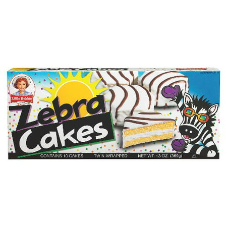 Little Debbie Snacks Zebra Cakes, 10-Count Box (Pack of