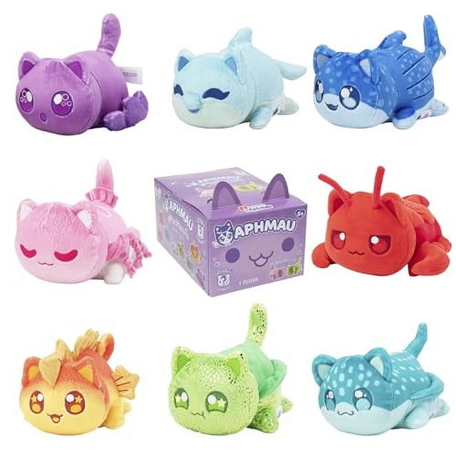 Aphmau 6” MeeMeow Mystery Plush – Series 5; YouTube Gaming Channel, Blind Box, 1 of 8 Possible Under The Sea MeeMeows, Official Merch