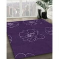 thumbnail image 2 of Ahgly Company Indoor Round Patterned Dark Purple Area Rugs, 6' Round, 2 of 6
