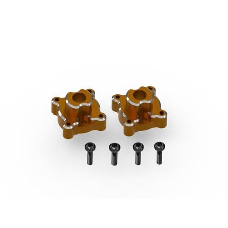 HPI Racing HPI161154 Aluminum Rear Hub Set for Venture 18 Toys Accessories Orange - 2 Piece