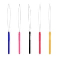 thumbnail image 3 of 10 Pcs Extensiones de cabello Aguja de lazo Herramienta de gancho de tirar Herramienta de lazo de rosca de aguja para cuentas de microenlace de silicona, 3 of 7
