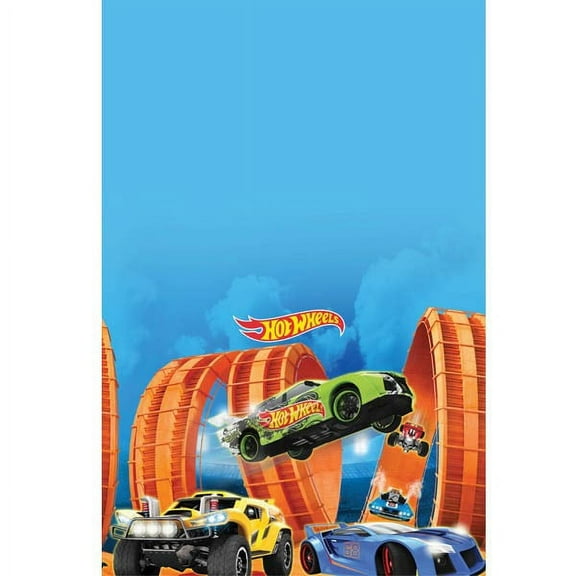 Hot Wheels Plastic Table Cover 54" x 96"