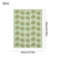 thumbnail image 3 of Autumn Maple Leaf Kitchen Towels 2Pcs ,Thanksgiving Harvest Embossed Hand Towels,Soft Absorbent Dish Cloths,Seasonal Home Kitchen Counter Decor.Green, 3 of 6