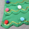 thumbnail image 6 of UAYOTSE Girls Sleeveless Christmas Tree Costume Dress 2 3 4 5 6 Years Colorful Pom Pom Decor Outfit With Matching Festive Hat for Holiday Cosplay, 6 of 8