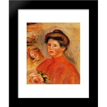 Gabrielle at Her Window 20x24 Framed Art Print by Renoir, Pierre Auguste