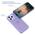 thumbnail image 5 of Decase for iPhone 15 Plus Translucent Case,Military Grade Anti-Drop Rugged Shockproof Anti-Yellowing Protection Cover,Anti-Scratch Soft TPU + Hard PC Hybrid Back Cover for iPhone 15 Plus,Purple, 5 of 6