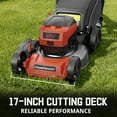 PowerSmart 40V 17inch Cordless Brushless Electric Push Lawn Mower W/4.0Ah Battery and Charger