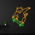 thumbnail image 3 of Handmadetneonsign Raccoon Skateboarding Neon Sign, Skateboard Raccoon Led Sign, Raccoon Skateboard, 3 of 5