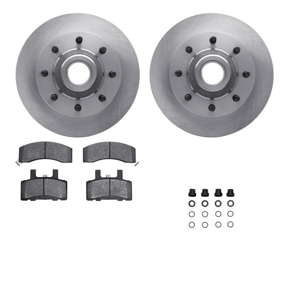 Dynamic Friction Company Front Brake Rotors with 5000 Advanced Brake Pads includes Hardware 6512-40372
